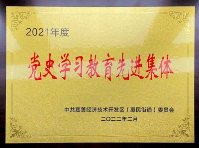2021年度黨史學習教育先進集體